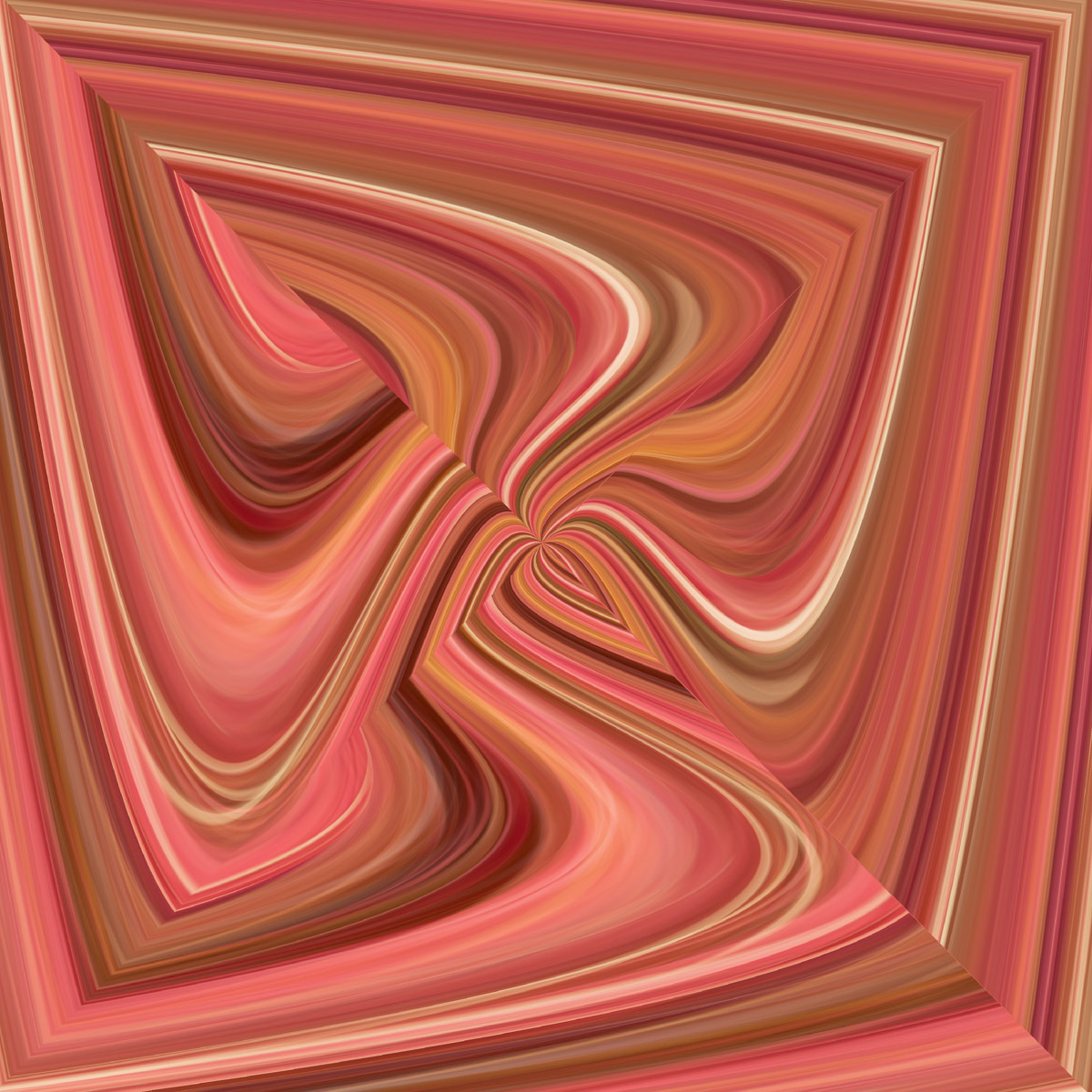 A square shaped abstract image in shades of pink.